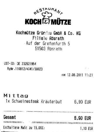 ehsw Hffner Kochmtze Restaurant